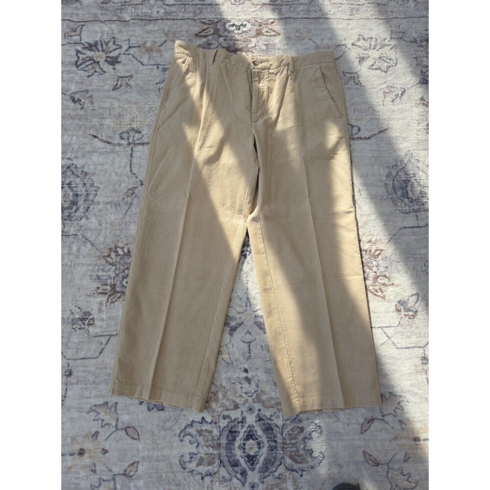#231 IZOD Chino  Corduroy Pants Men’s 38 x 29  100% Cotton Tan